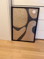 Abstraktes Wandbild in Gold & Schwarz 
