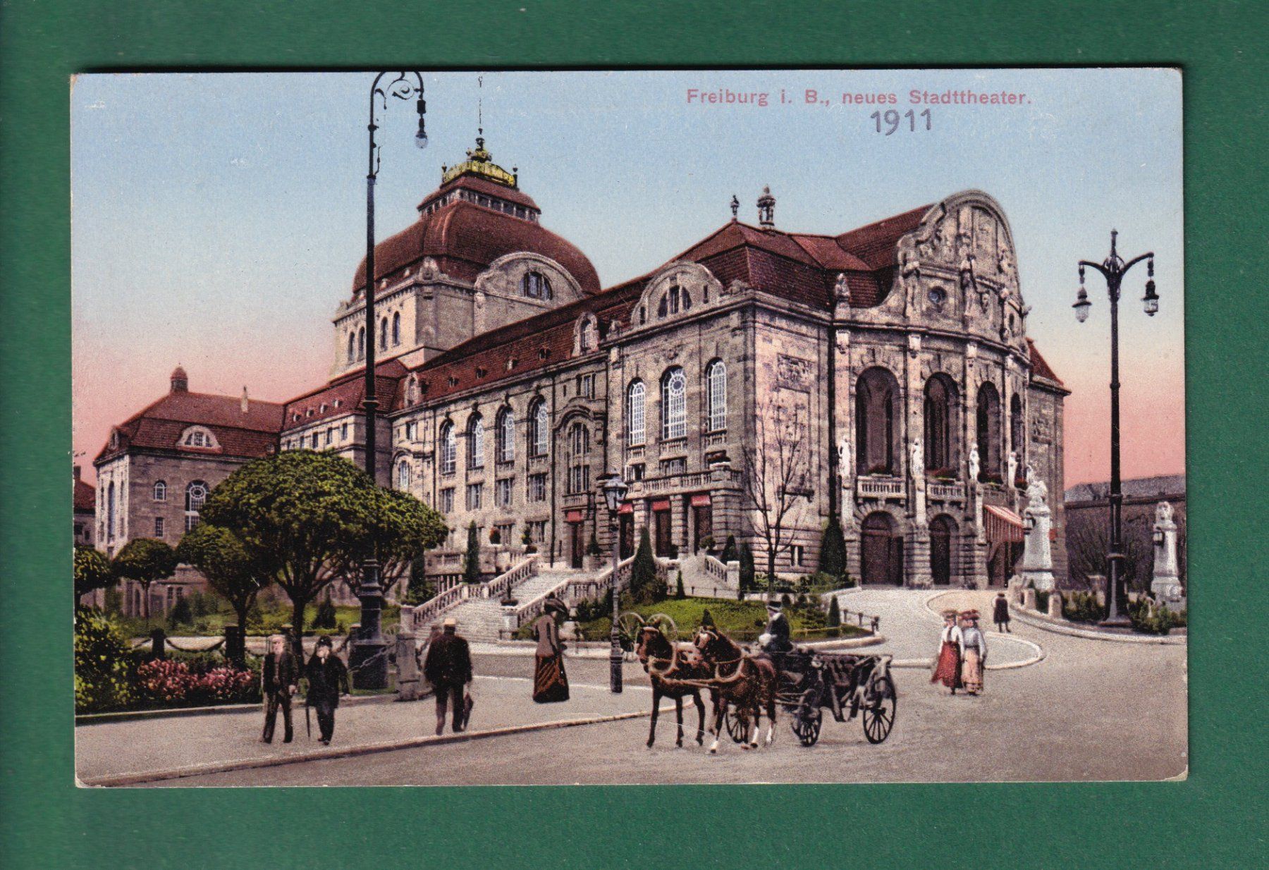 Cartes postales: FREIBURG - Stadttheater – D'occasion à Pully par nicecards-shop