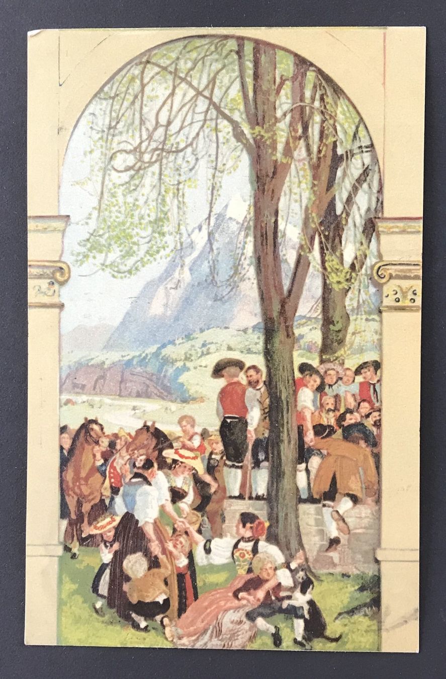 Cartoline postali: ANTIKE AK BUNDESFEIER 1918 – Usato da Ostermundigen venduto da wini63