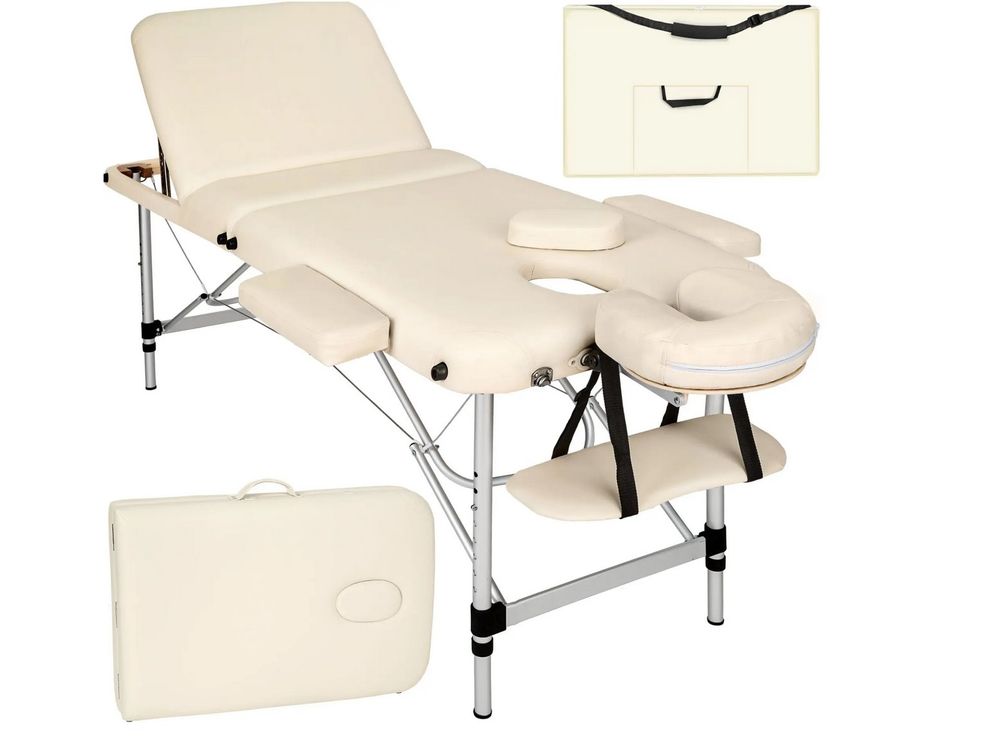 Polironeshop Mercurio Klappbett, Aluminium, Höhenverstellbar – Für Massage, Kosmetik & Therapie