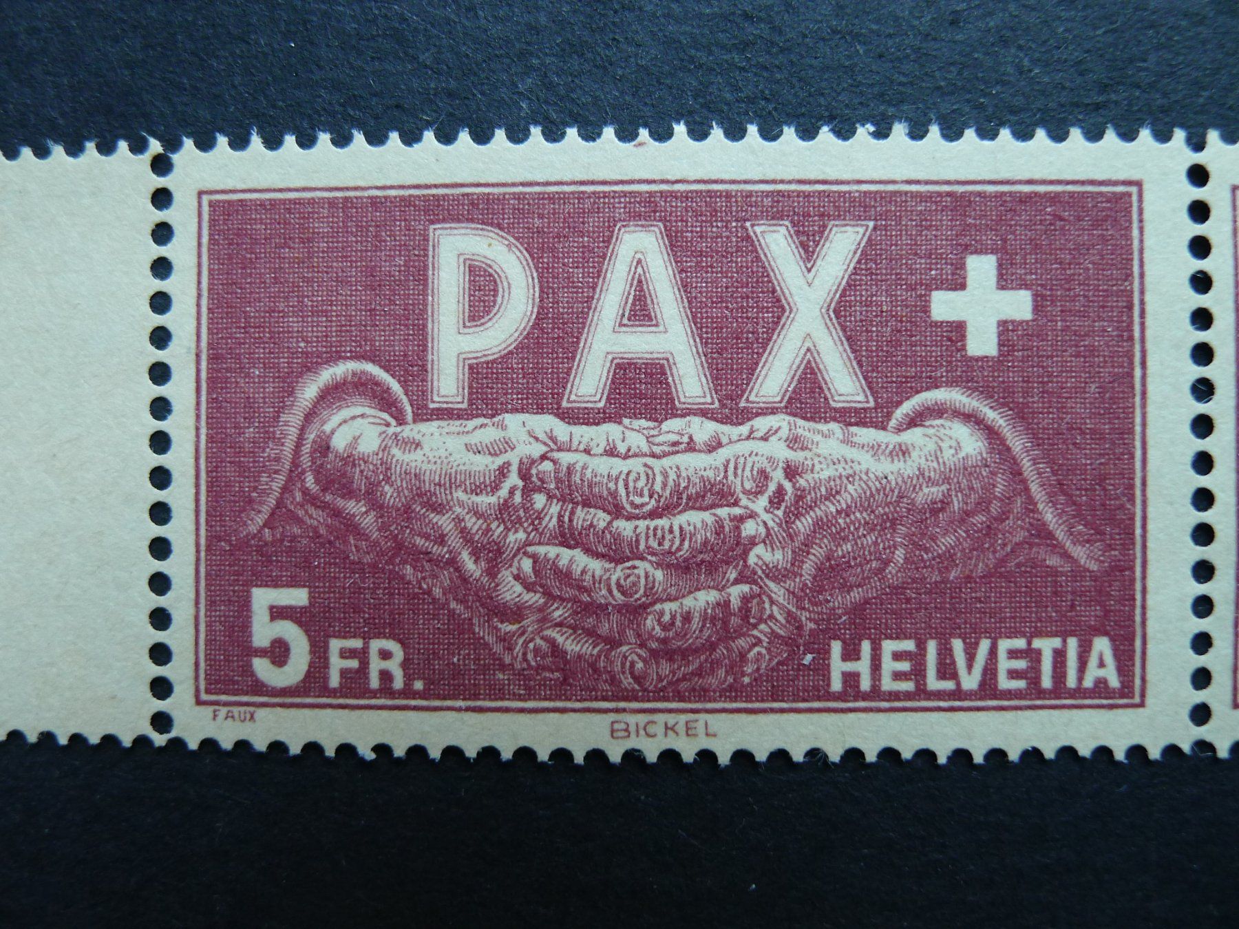 Alle Briefmarken: 1945 Nr. 273 postfrisches Fälschungs paar – Gebraucht aus Dagmersellen von wyss1982 1