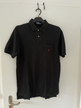 Ralph Lauren Schwarzes Poloshirt, Grösse M - Top!