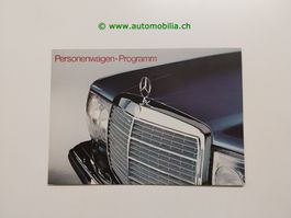 Mercedes-Benz Modellprogramm 1977/07 Prospekt deutsch