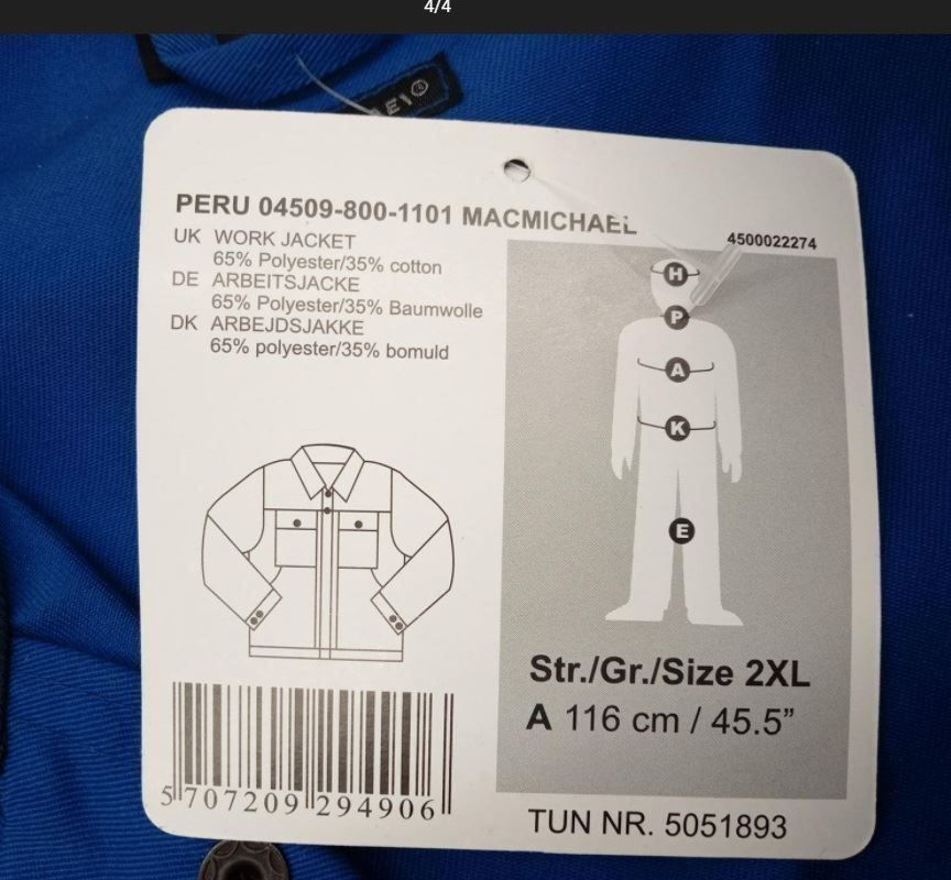 Giacche: MacMichael Arbeitsjacke Gr. 2XL – Nuovo e nell'imballaggio originale da Uerkheim venduto da Kaufoption 5