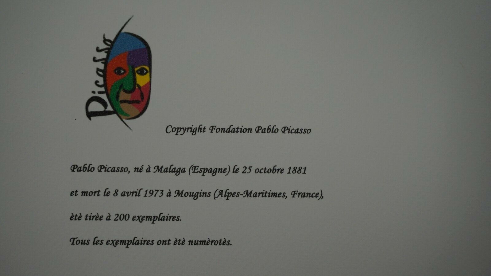 Foto & Immagini: PABLO PICASSO   HANDNUMMERIERT – Usato da Gersau venduto da grafik-kunst 5