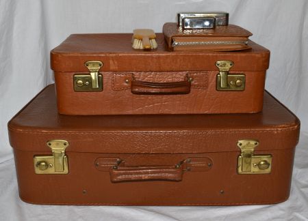 Koffer-Set 2 vintage Koffer braun