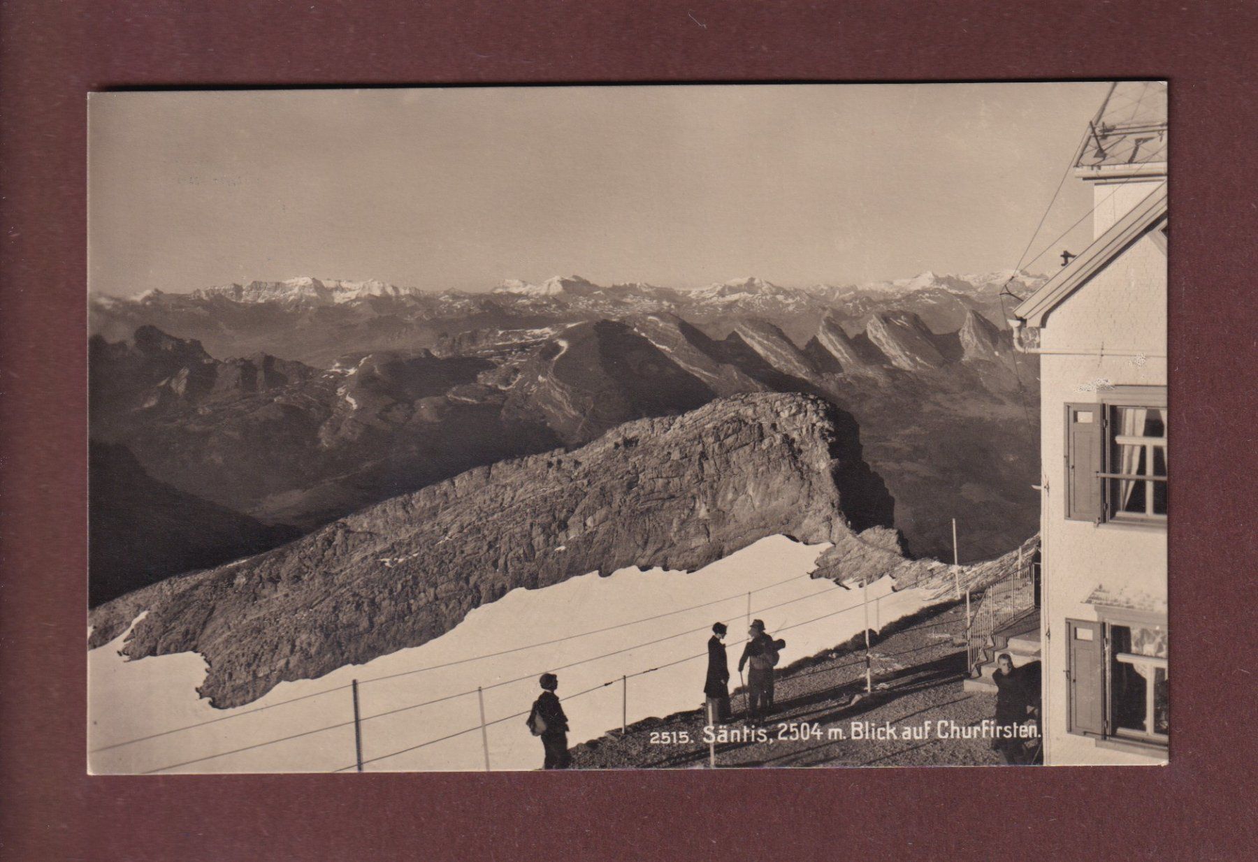 Cartoline postali: SÄNTIS - Blick auf Churfirsten – Usato da Pully venduto da nicecards-shop