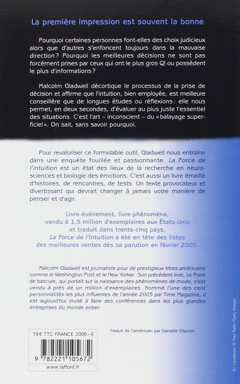 Libri: La force de l'intuition – Usato da Neuchâtel venduto da Dualseele 1