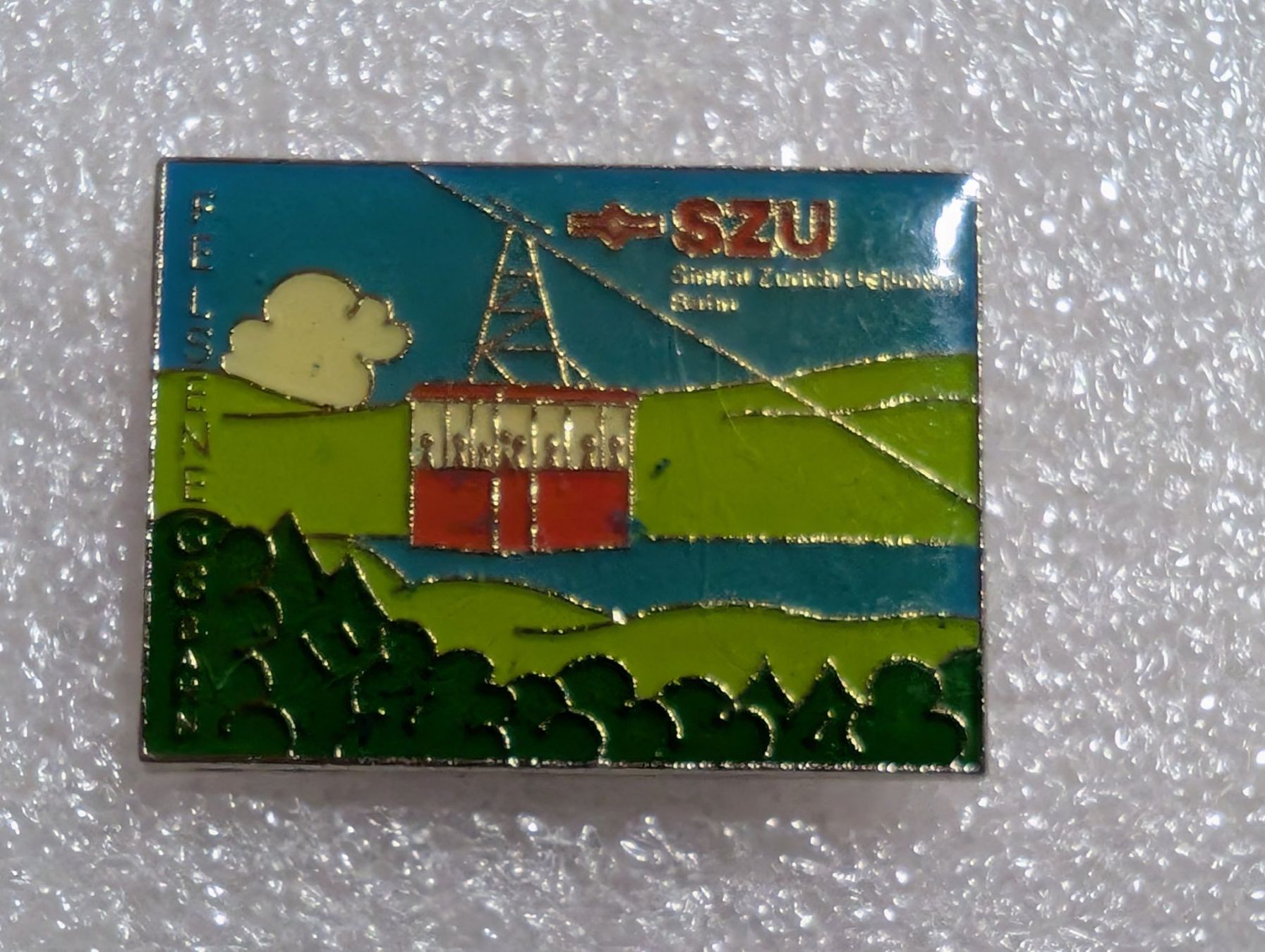 Placchette & Badge: Ansteckpin 275: SZU – Usato da Oppligen venduto da Pin-Fall-Shop