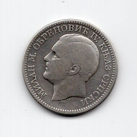 Tutti le monete: (319) Serbien, 2 Dinara, 1879, ss – Usato da Rüthi (Rheintal) venduto da erdnuessli1 1