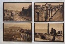 4 AK Italien, Pompei, Napoli
