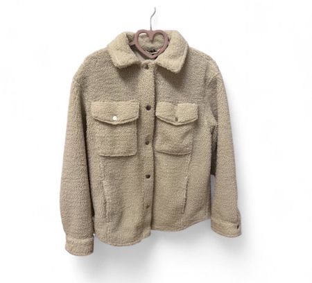 Kuschelige Teddy Fleece Jacke Gr. S/M für den Herbst/Winter