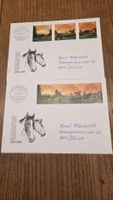 2008 FDC Vollstempel Zusammendruck und Einzeln Pferde