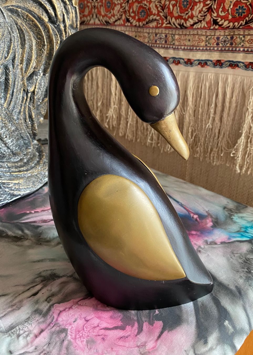 Statuette: Spezielle Ente Holz/Messing – Usato da Wettingen venduto da taloo