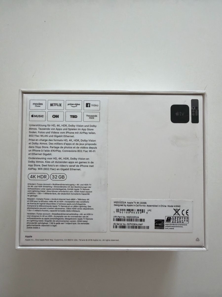 Apple Lettore multimediale & Streamer: Apple TV 4K (32GB) – Difettoso da Buchberg venduto da Loop_x3 2