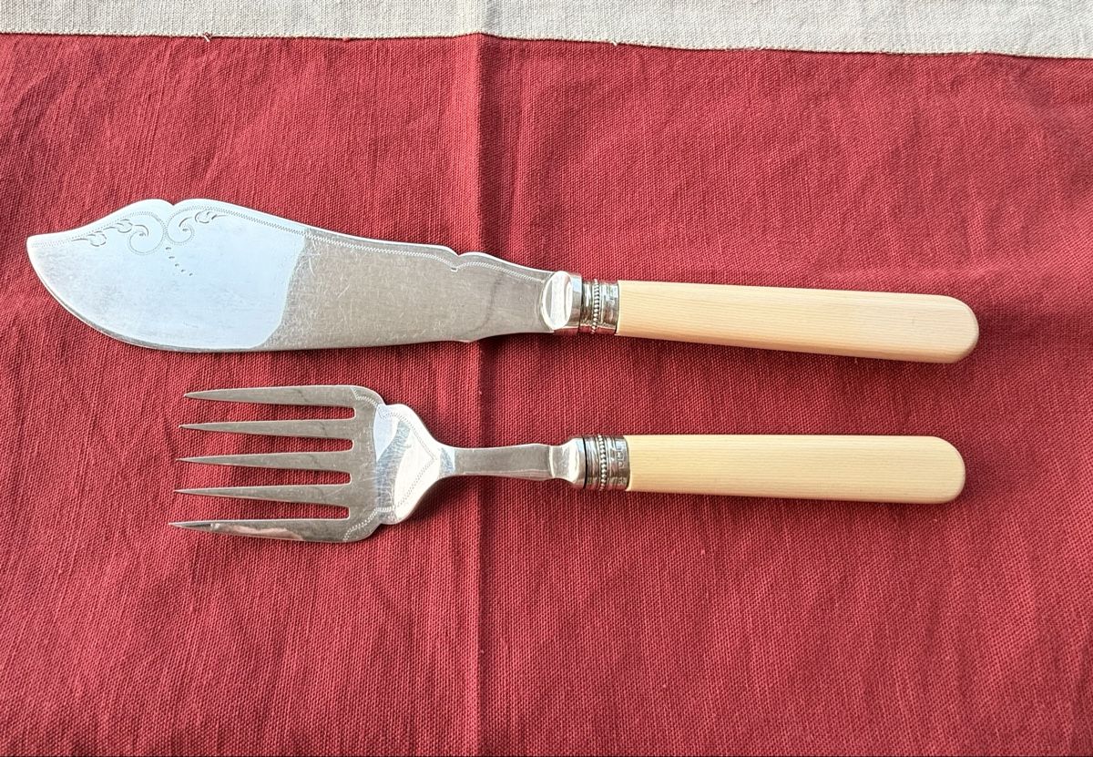 Set di posate: Vintage Fischbesteck  – Usato da Aarburg venduto da Schatzaffe