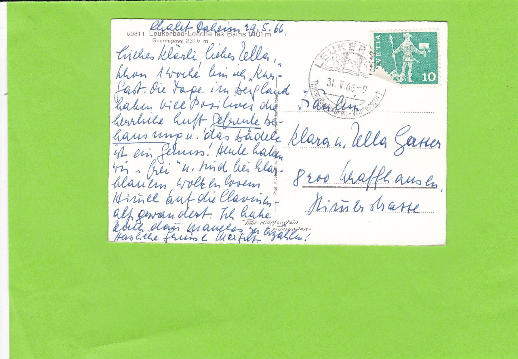Cartes postales: Leukerbad – D'occasion à St. Peterzell par neckertal 1