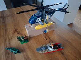 Lego 60067 - Verfolgung im Hubschrauber - auseinandergebaut