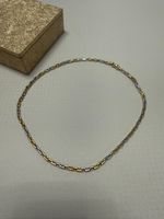 Collier OR bicolore 18 carats longueur 42 cm