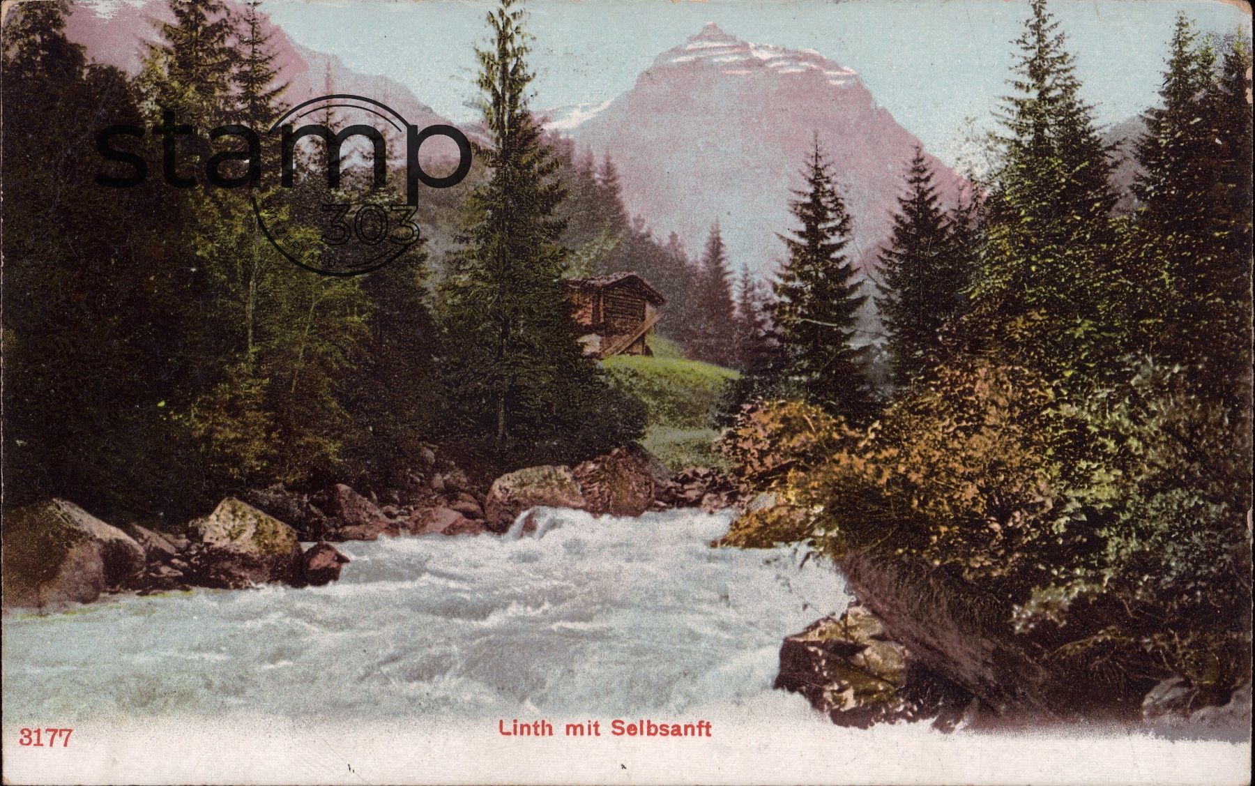 Cartoline postali: 1913 AK Linth mit Selbsanft – Usato da Eggersriet venduto da stamp303