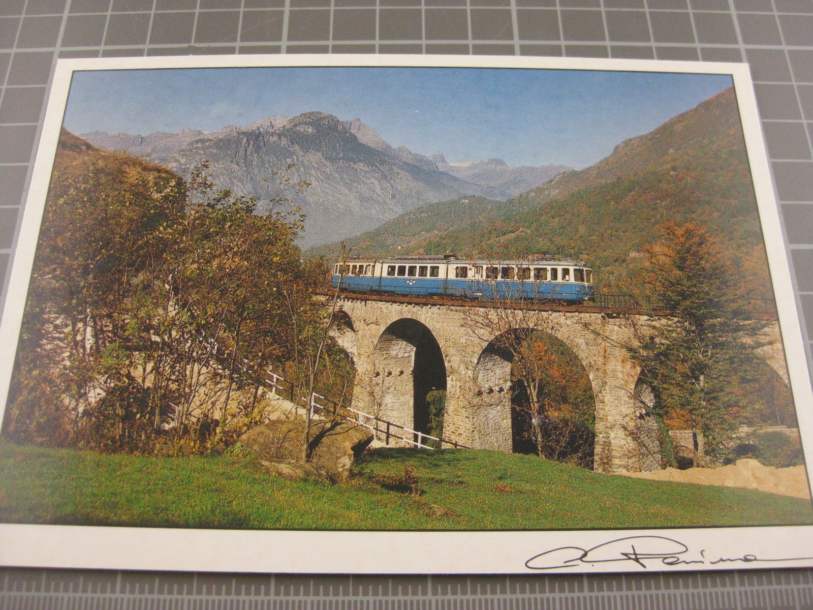 Cartes postales: Centovalli mit Zug – D'occasion à Malters par Marosko