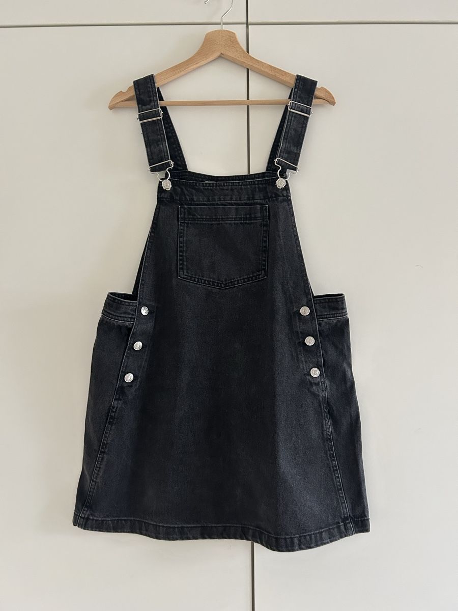 Mango Vestiti: Jeans-Latzkleid, Gr. S, Schwarz, Mango – Usato da Zürich venduto da Lolaa123