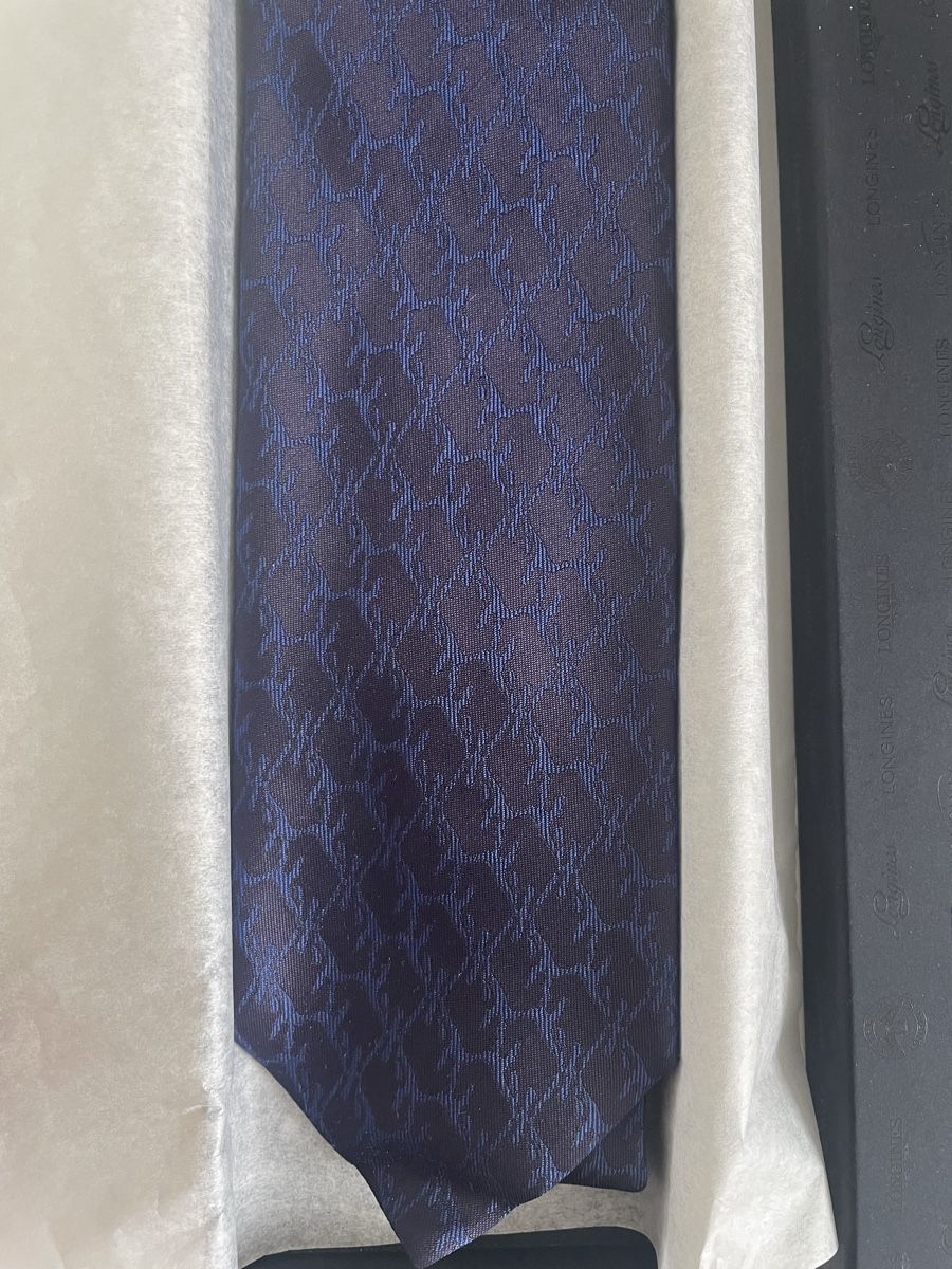 Krawatten: Krawatte Longines dunkelblau mit Muster neu in Box – Neu und originalverpackt aus Münchenstein von nel_57mj 1