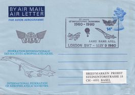 Aerogramm GB Concorde (mit Stempel Concorde) 1980