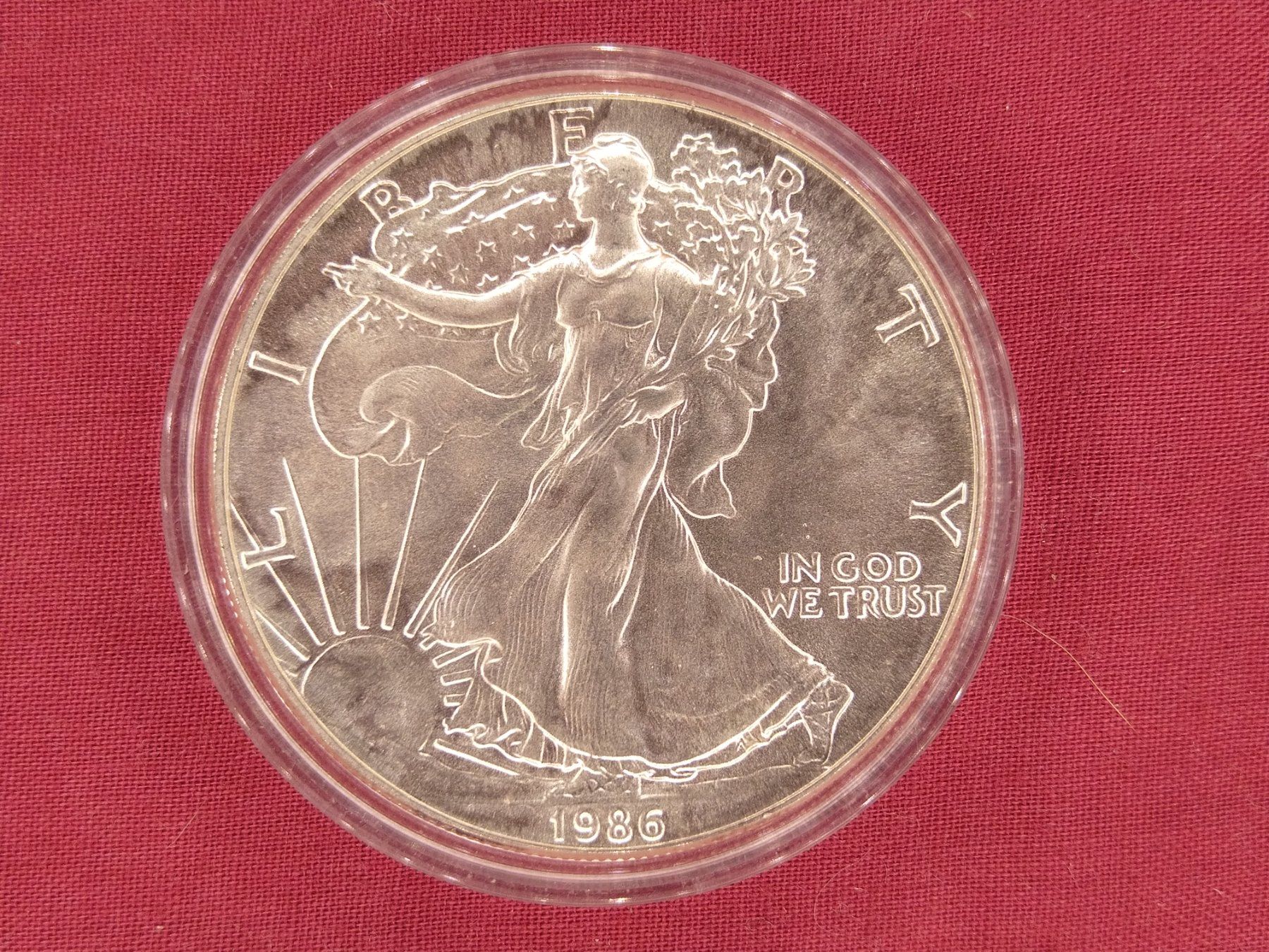 Tutti le monete: 1 Unze Silber 999 - American Silver Eagle 1986 – Usato da Dättlikon venduto da Bucher88 4