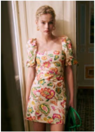 Sézane Allya Kleid (Aria Print) Gr. 38 – wie neu
