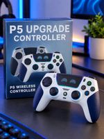 P5 Upgrade Wireless Controller weiss blau neu in OVP