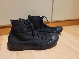 Schwarze Converse All Stars Chucks High, Grösse 39