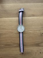 Daniel Wellington Armbanduhr blau weiss rosa Zustand gut