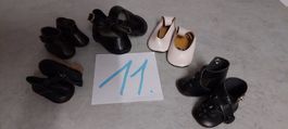 5 Paar Puppenschuhe 