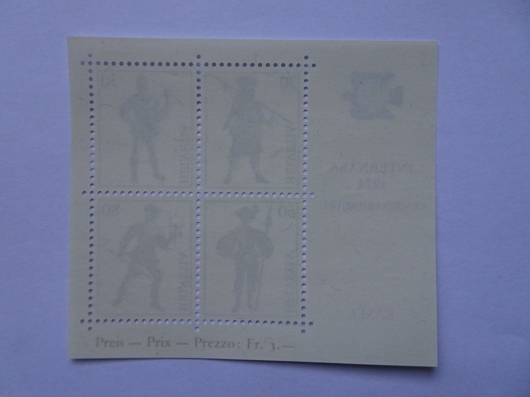 Tous les timbres: INTERNABA 1974* – Neuf (Voir description) à Aadorf par Chnorli-Furz 1
