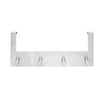 Türgarderobe 4 Haken / Türhalterung Türhakenleiste Stahl