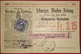 Ganzsache Schweizer Wochenzeitung 