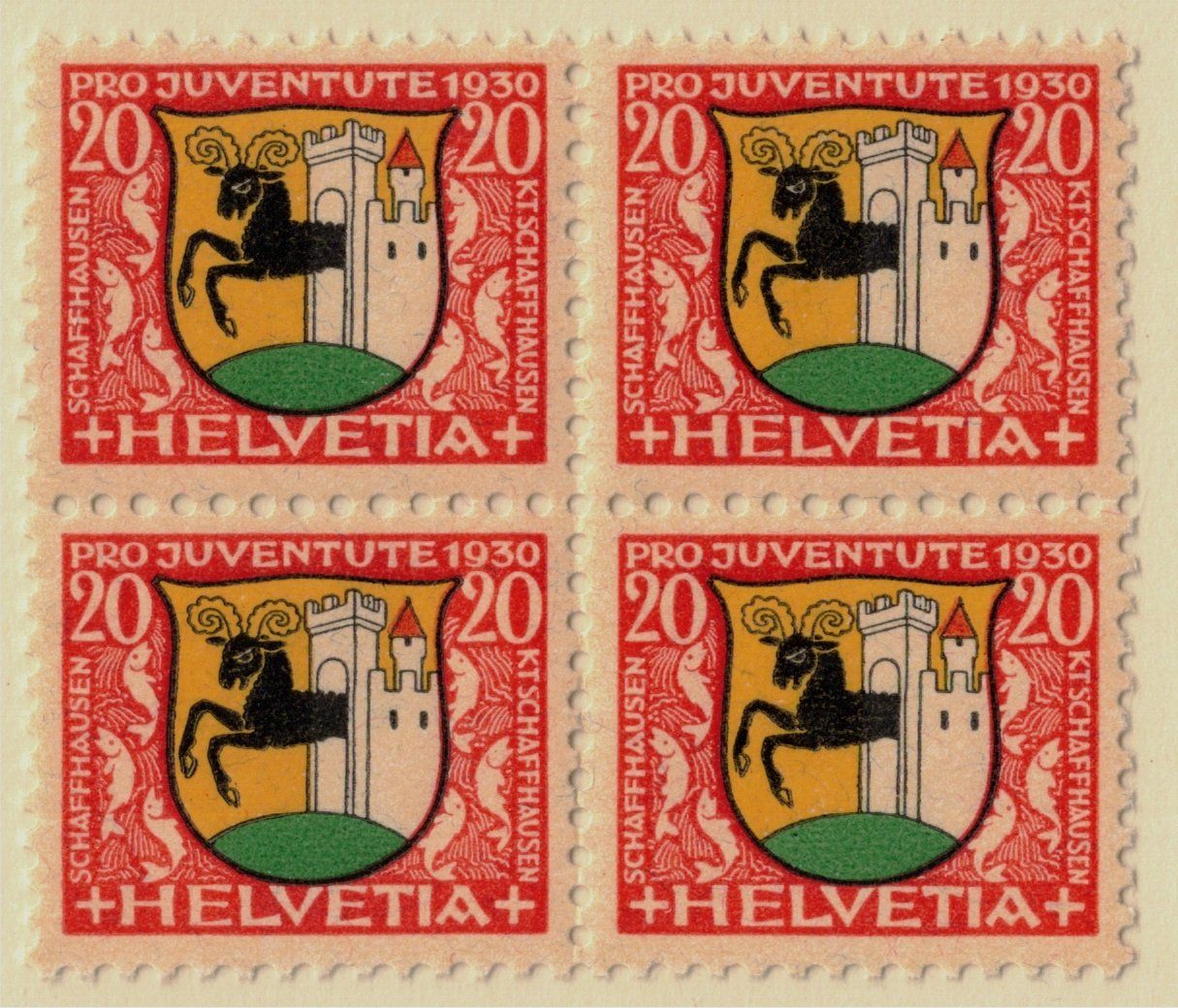 Tous les timbres: 1930  4 Block  Pro Juventute     postfrisch – Neuf (Voir description) à Mellingen par Ginger