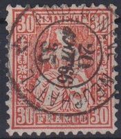LUXUS Sitzende Helvetia "30", Nr.33, Zweikreis++++