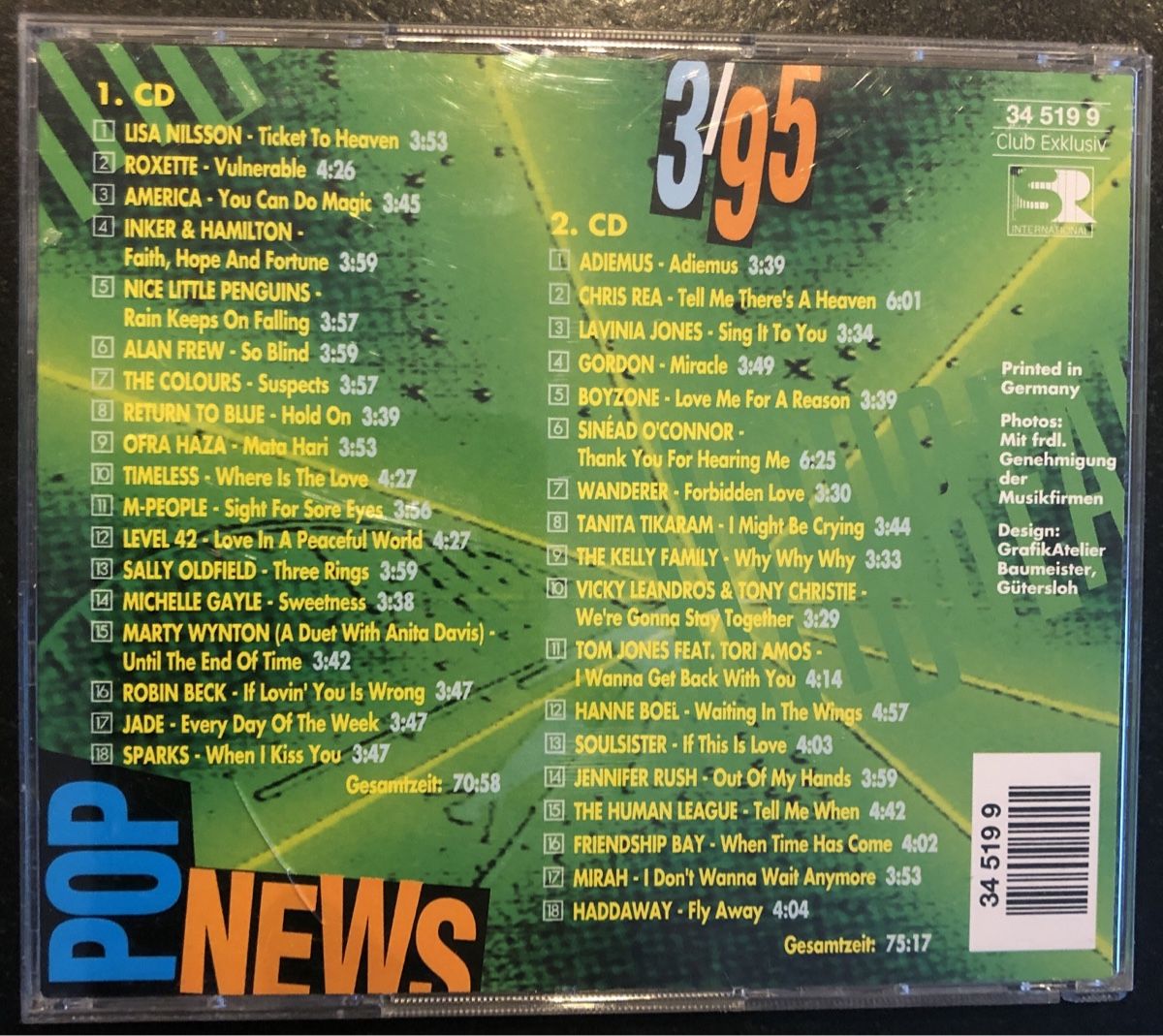 CD: 2CD Hitbreaker 3/95 Pop & Dance Klassiker 90er – Usato da Hinwil venduto da anj_w882 1