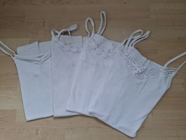4 Trägeshirts/Unterhemden weiss, Versand auch möglich