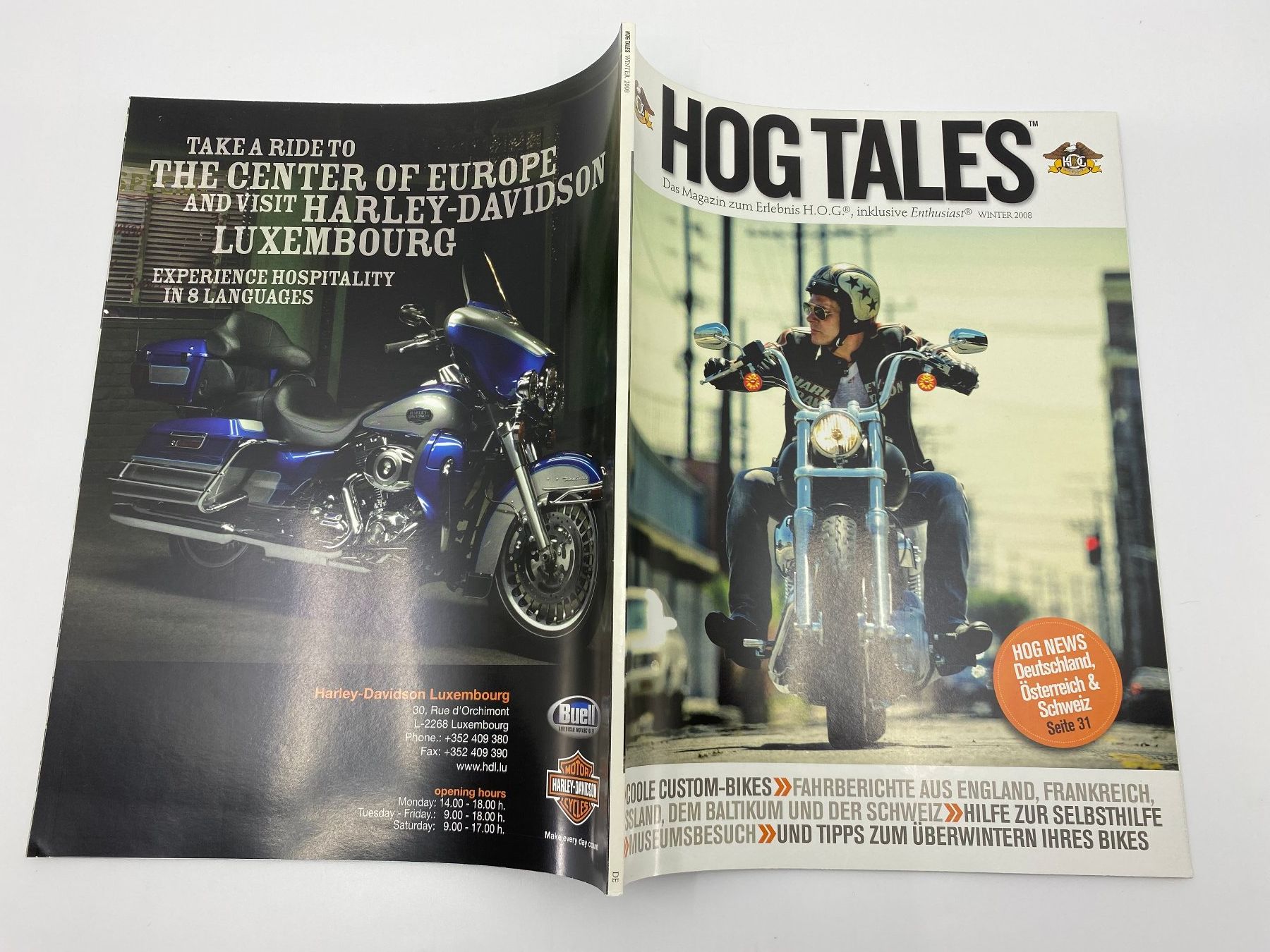 Riviste & Magazine: Harley Owners Group HOG Magazine  HogTailes 2008 – Usato da Langwiesen venduto da Restposten-24 6