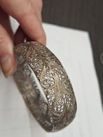 Antike Filigran Armspange versilbert