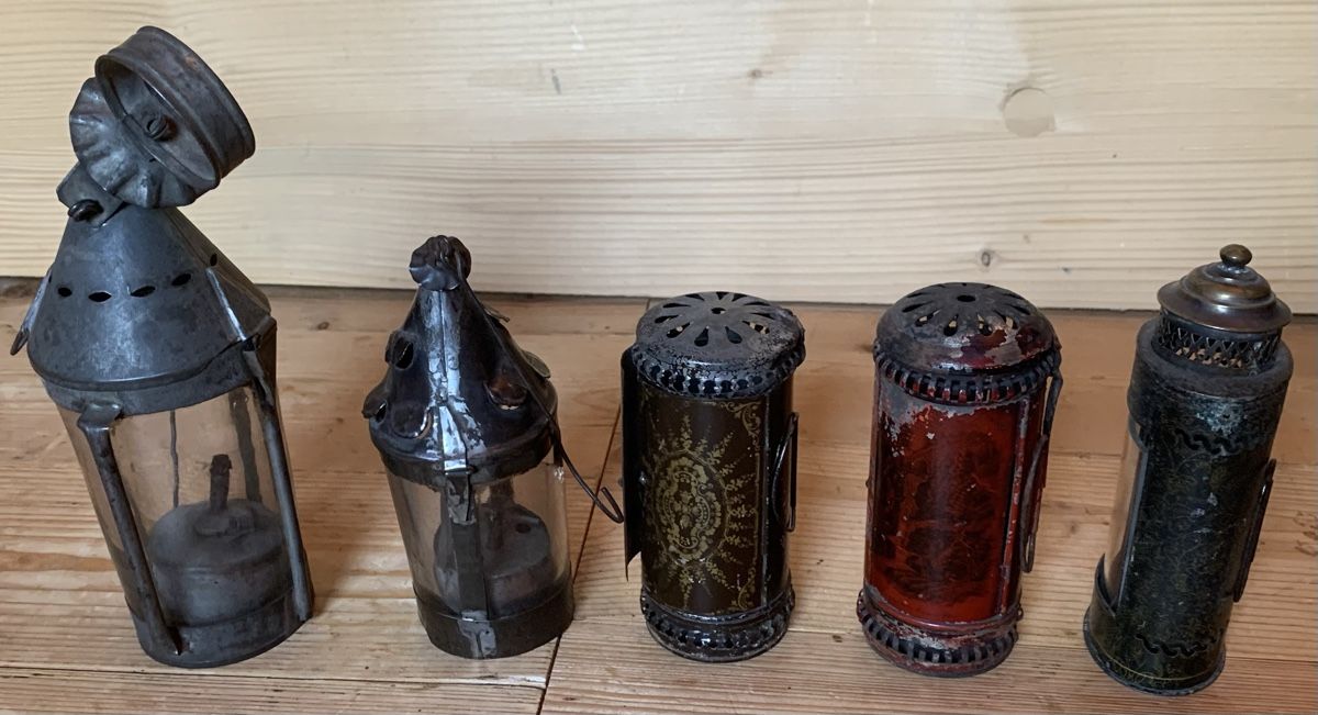 Lampade: Lot Kerzenlaternen und Petrollampen – Usato da Goldingen venduto da Bergler012 3