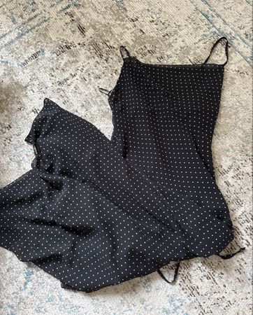 BLACK POLKA DOT DRESS