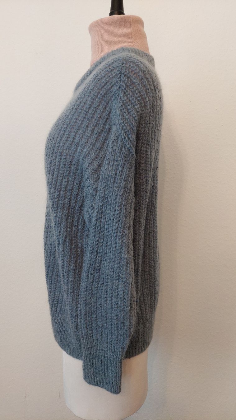 Hallhuber Maglioni & Felpe: Hallhuber Strickpullover, hellblau/grau. Gr. S – Usato da Gwatt (Thun) venduto da Letzte-Chance 4