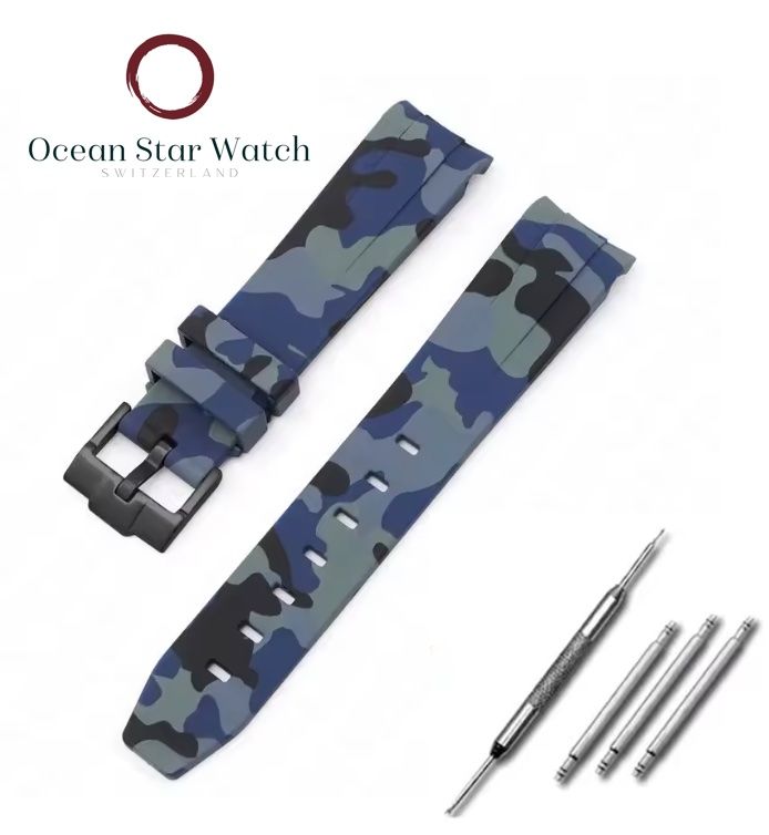 Swatch Bracciali & Braccialetti: MoonSwatch Armband in Camo Royal Blue mit Tools – Nuovo e nell'imballaggio originale da Niederhasli venduto da mic_5w6k