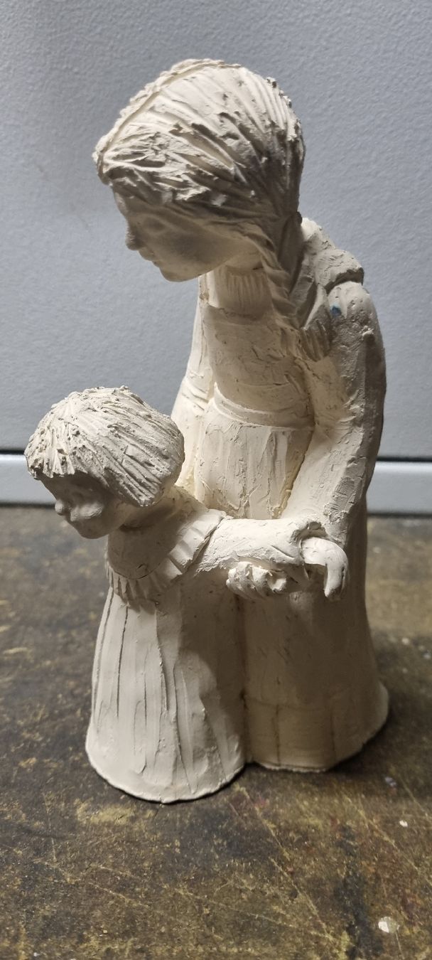Statuette: Mutter Tochter Tonfigur 19cm hoch – Usato da Merishausen venduto da Ussta1 1