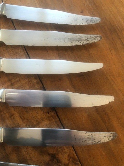 Christofle Posate: 9 anciens couteaux Christofle Paris – Usato da Chézard St Martin venduto da schmitt 5
