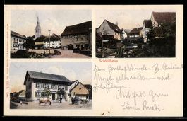 Schleitheim, Kirche, Geschäft, Partie i